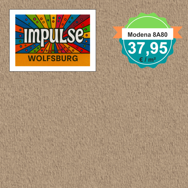 Vorwerk Teppichboden Modena 8A80 braun – hochwertiger Velours in klassischem Braun, Meterware in 4 oder 5 m Breite